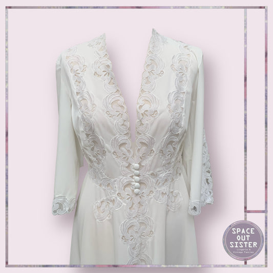 Vintage Short White Negligee