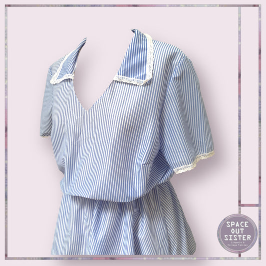 Vintage Stripe Mini Dress