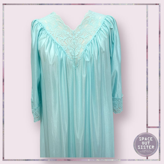 Vintage Lush Seagreen Nightdress
