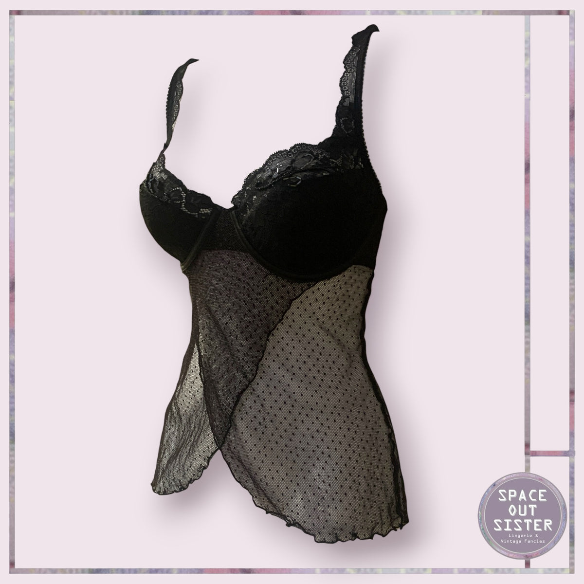 Vintage Sequin Tulle Petal Camisole