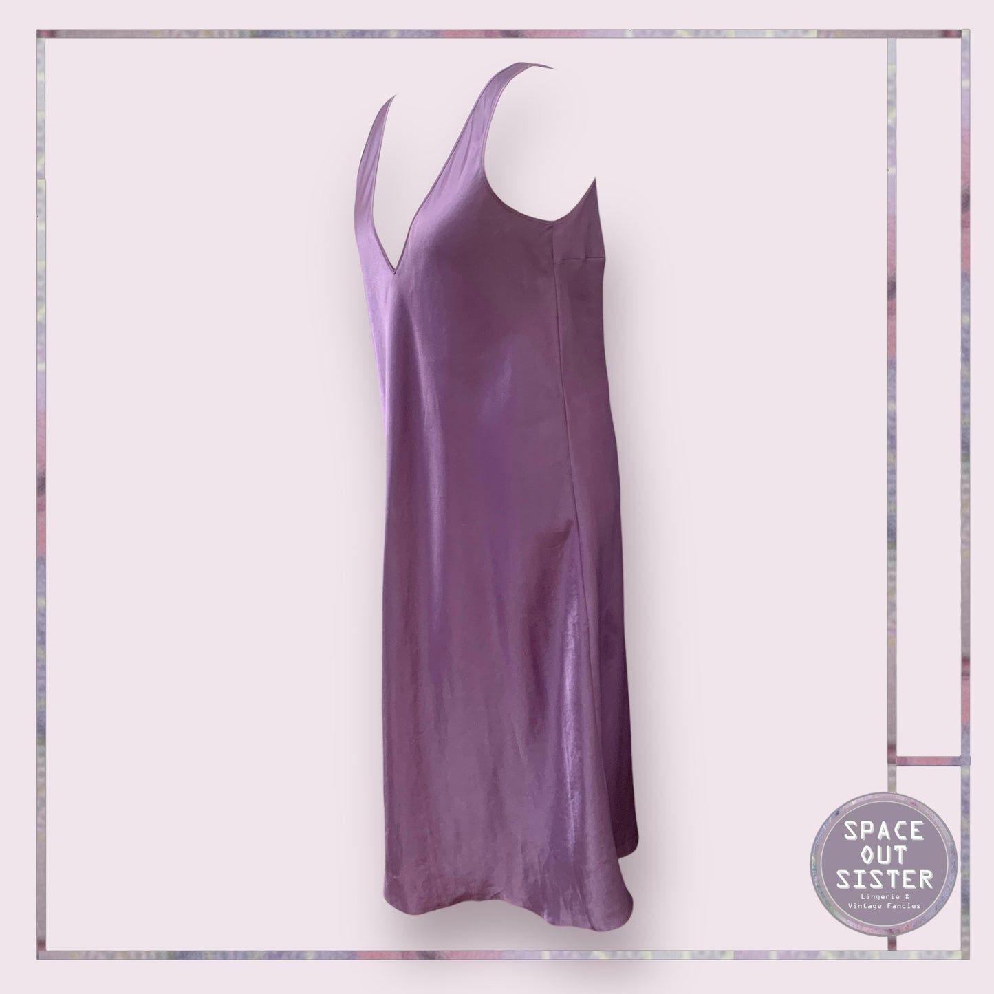 Mauve Full Length Slip Dress