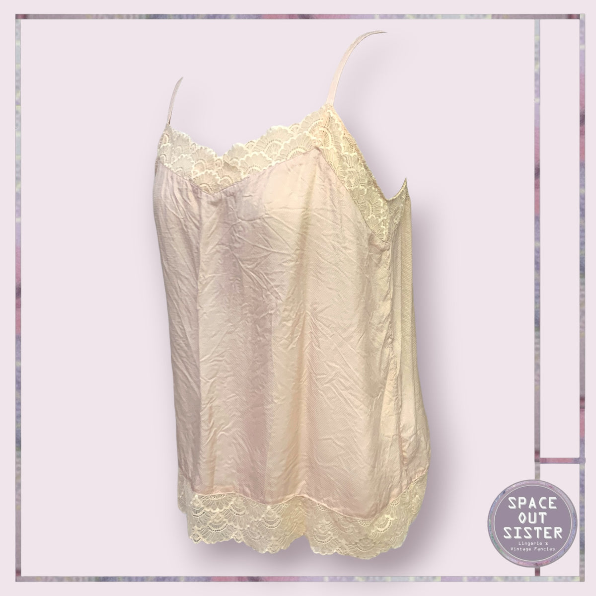 Vintage Pink Lace Camisole