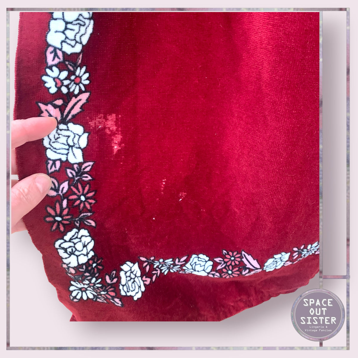Vintage Cotton Cawo Claret Robe