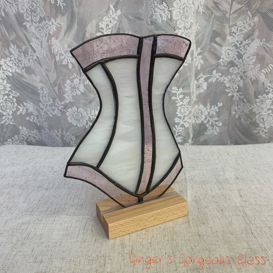 Iridescent Corset by Ginger's Gorgeous Glass