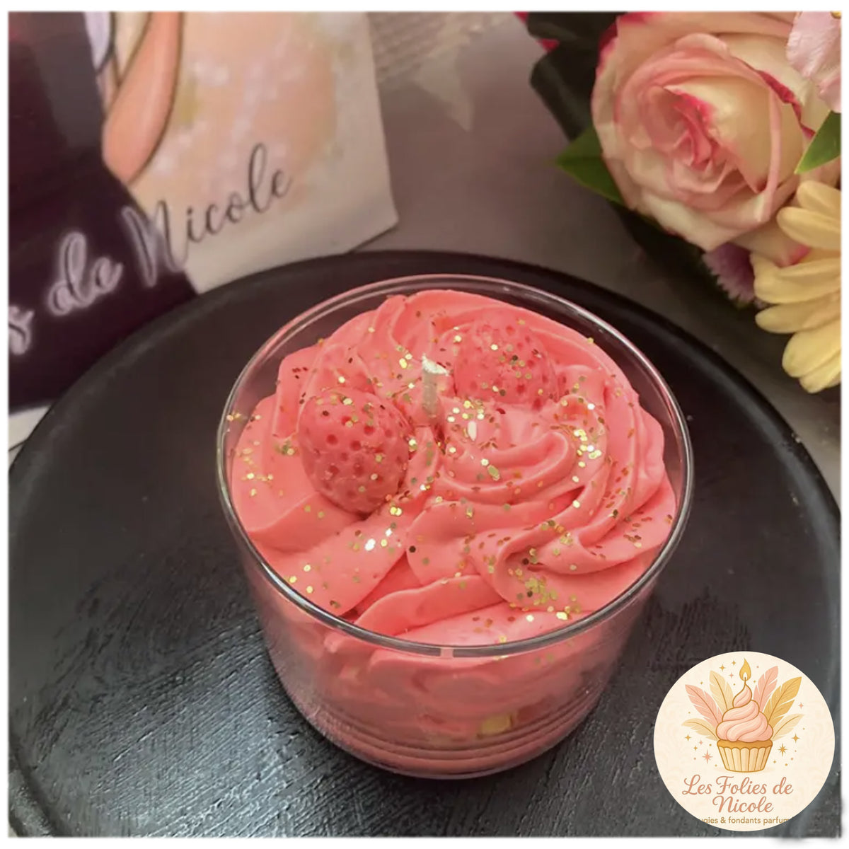 New Wild Strawberry Candle by Les Folies de Nicole