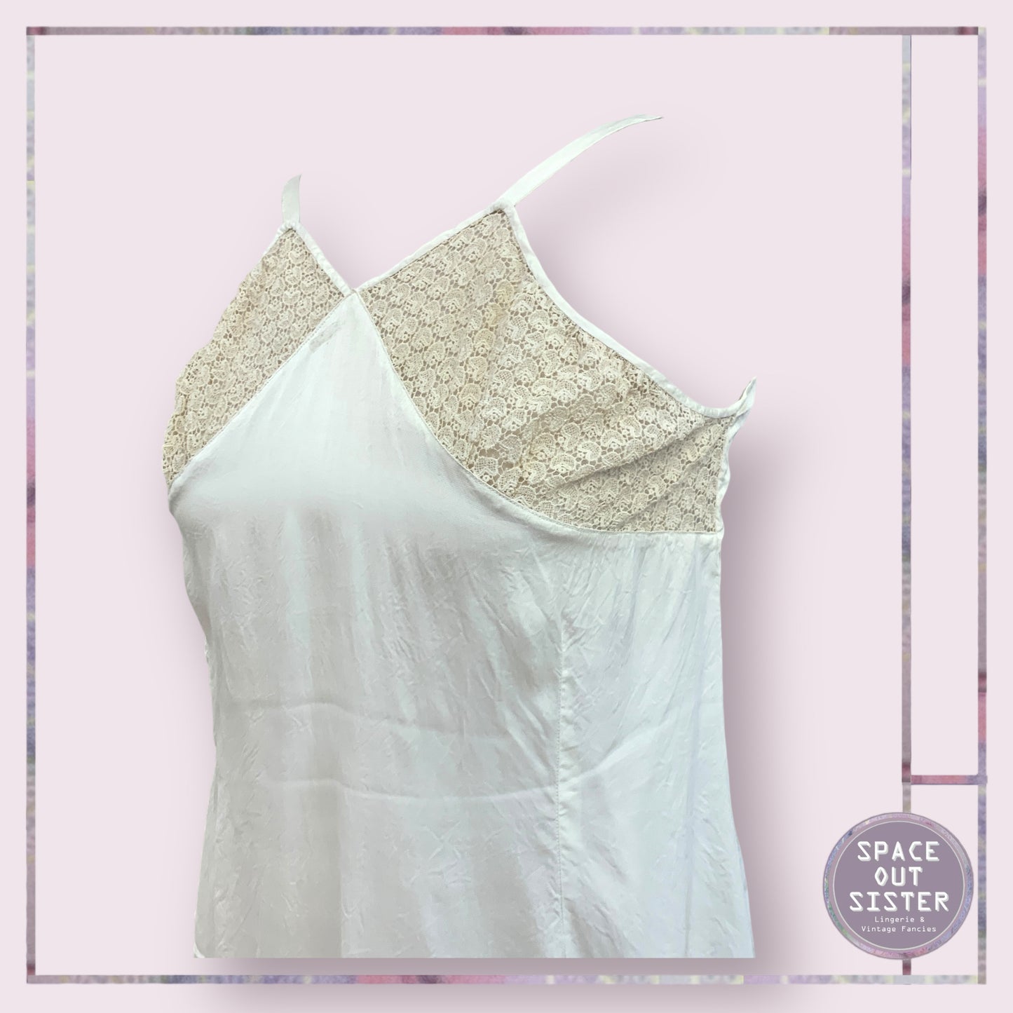 Vintage Shell Hem Ivory Slip