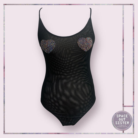 Hearts Mesh Bodysuit