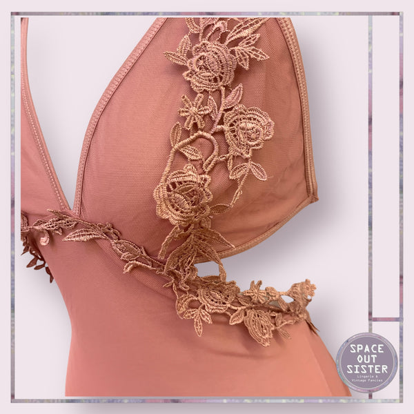 Dusky Pink Cut Out Nighdress