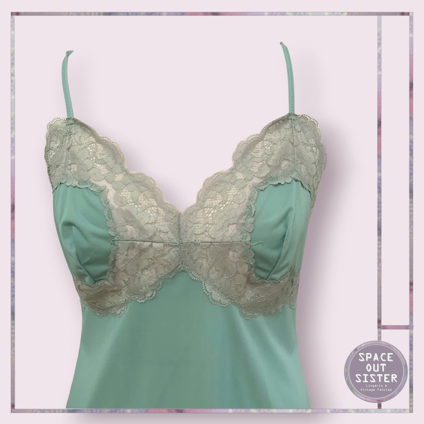 Vintage Moss Green Slip