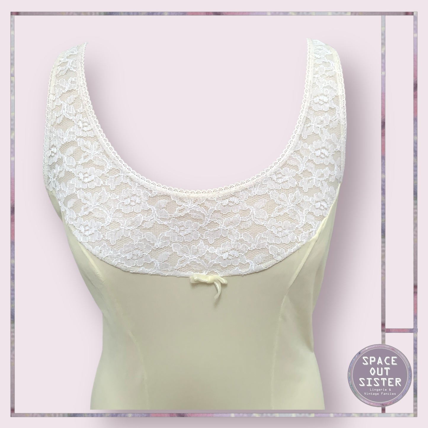 Vintage Lemon & Lace Slip