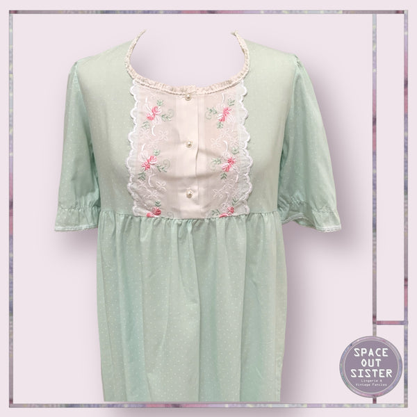 Vintage Pearl Button Mary Nightgown