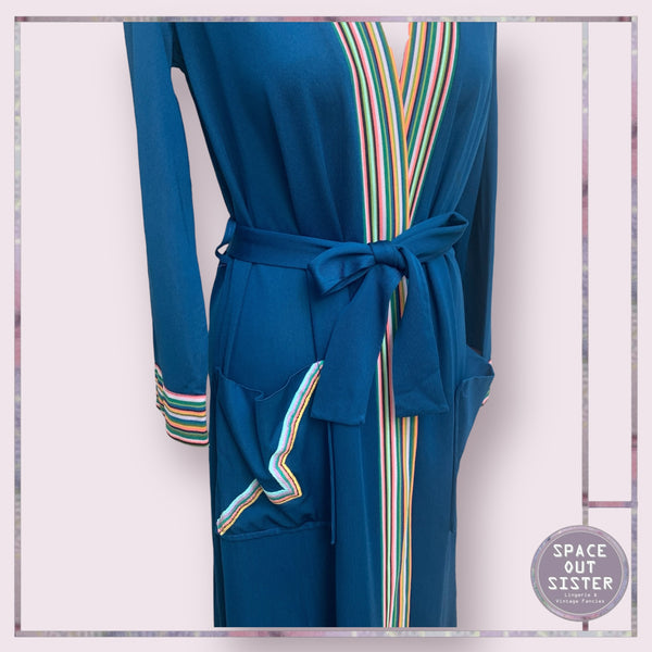 Vintage Navy Stripe Robe