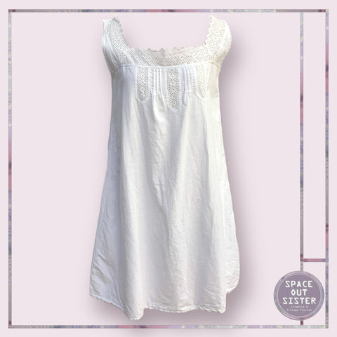 Antique White Cotton Chemise