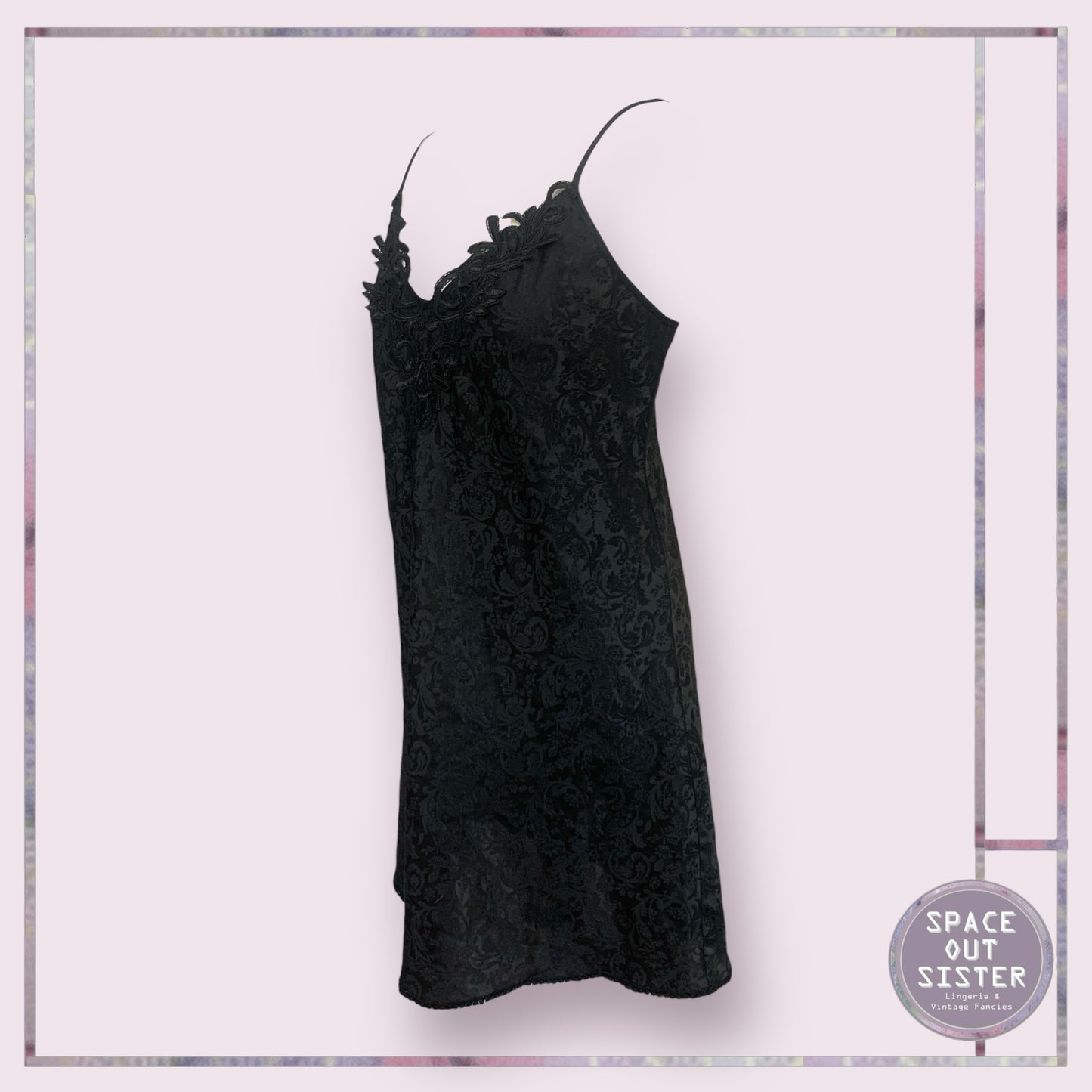 Vintage George Embossed Slip Dress