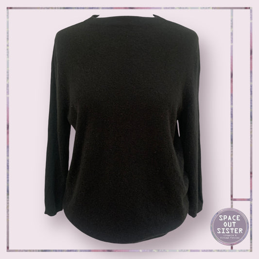 Pre-Loved Black Cashmere Jumper