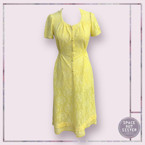 Vintage Hanro Cotton Lemon Nightdress
