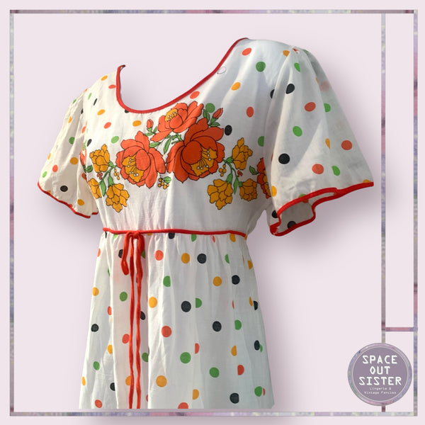 Vintage Poppy Nightdress