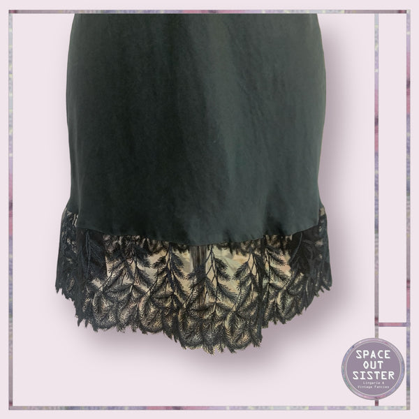 Vintage Black Silk Nightdress
