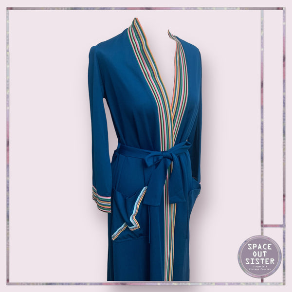 Vintage Navy Stripe Robe