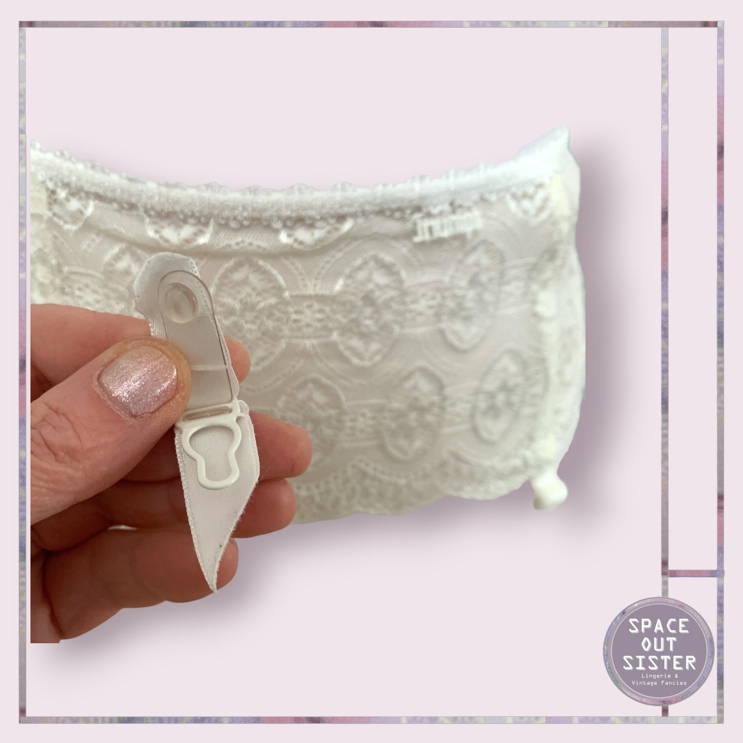 Triumph White Garter Belt