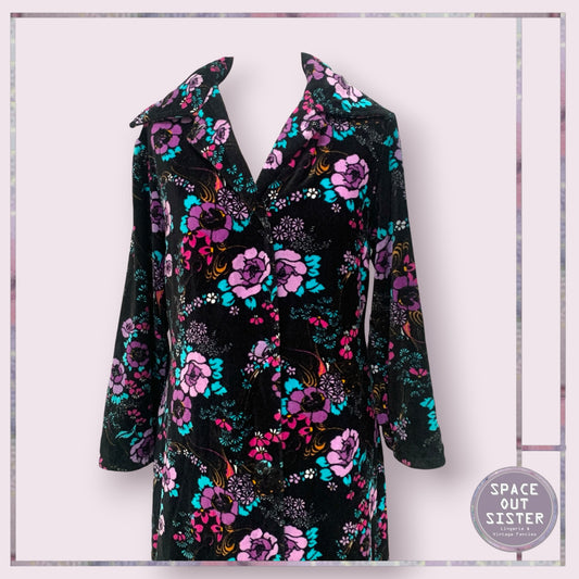 Vintage Cotton Lilac Bloom Robe