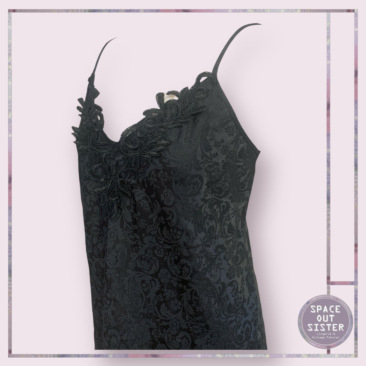 Vintage George Embossed Slip Dress