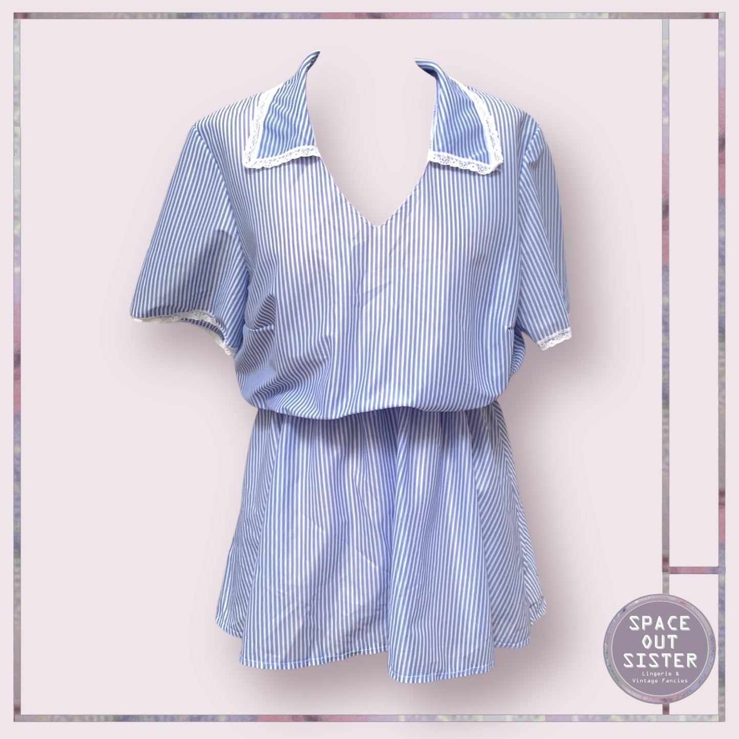 Vintage Stripe Mini Dress