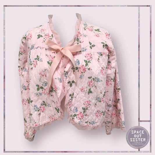 Vintage Floral Bed Jacket