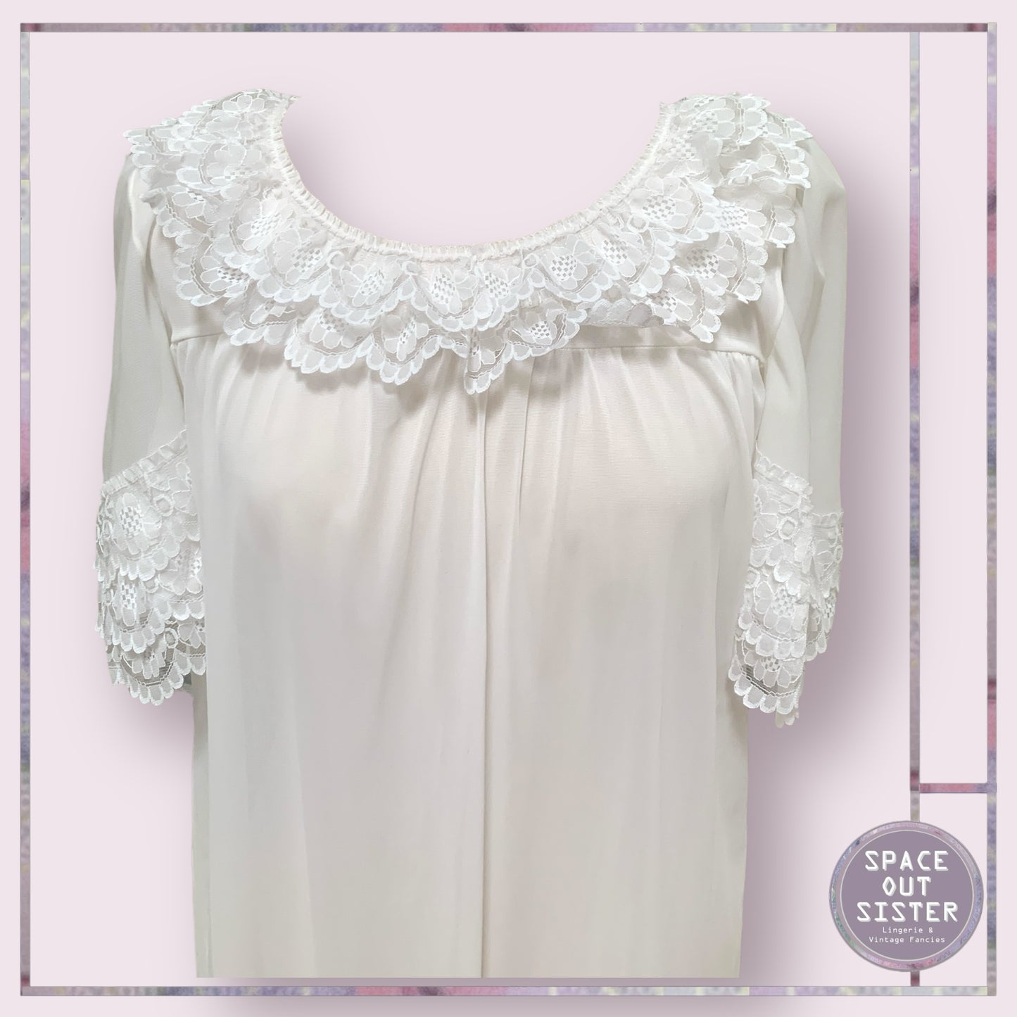 Vintage Tiered Sleeve Nightdress