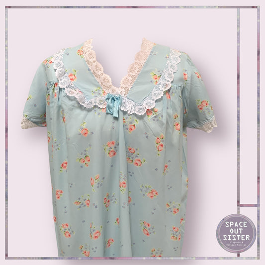 Reserved Vintage Rose Bloom Nightdress