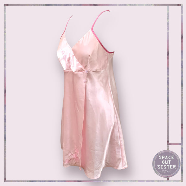 Vintage Rose Pink Slip Dress