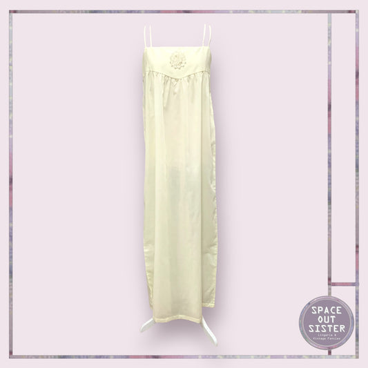 Vintage Full Length Flower Motif Nightdress
