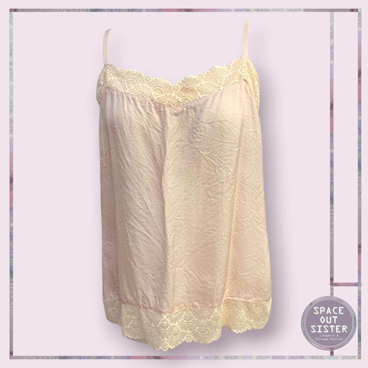 Vintage Pink Lace Camisole