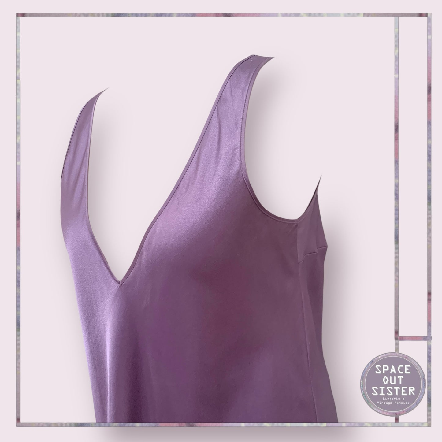 Mauve Full Length Slip Dress
