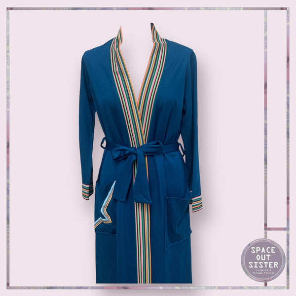 Vintage Navy Stripe Robe