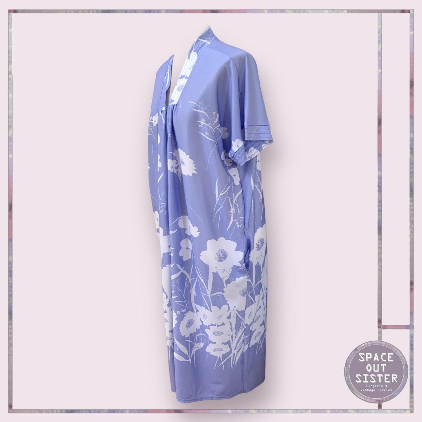 Vintage Zip Lilac Robe