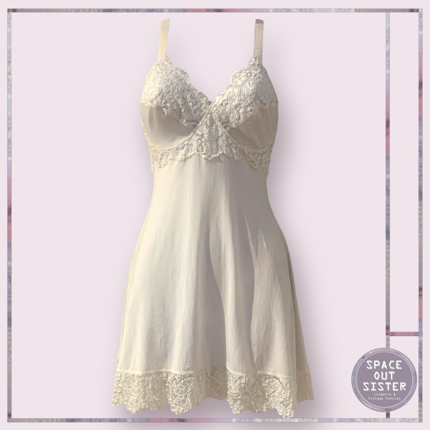 Vintage Short Oyster Nightdress