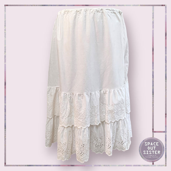 Vintage Two Tier Cotton Petticoat