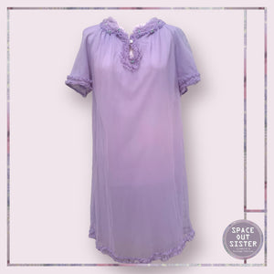 Circa 1950s Vintage Mauve Nightdress