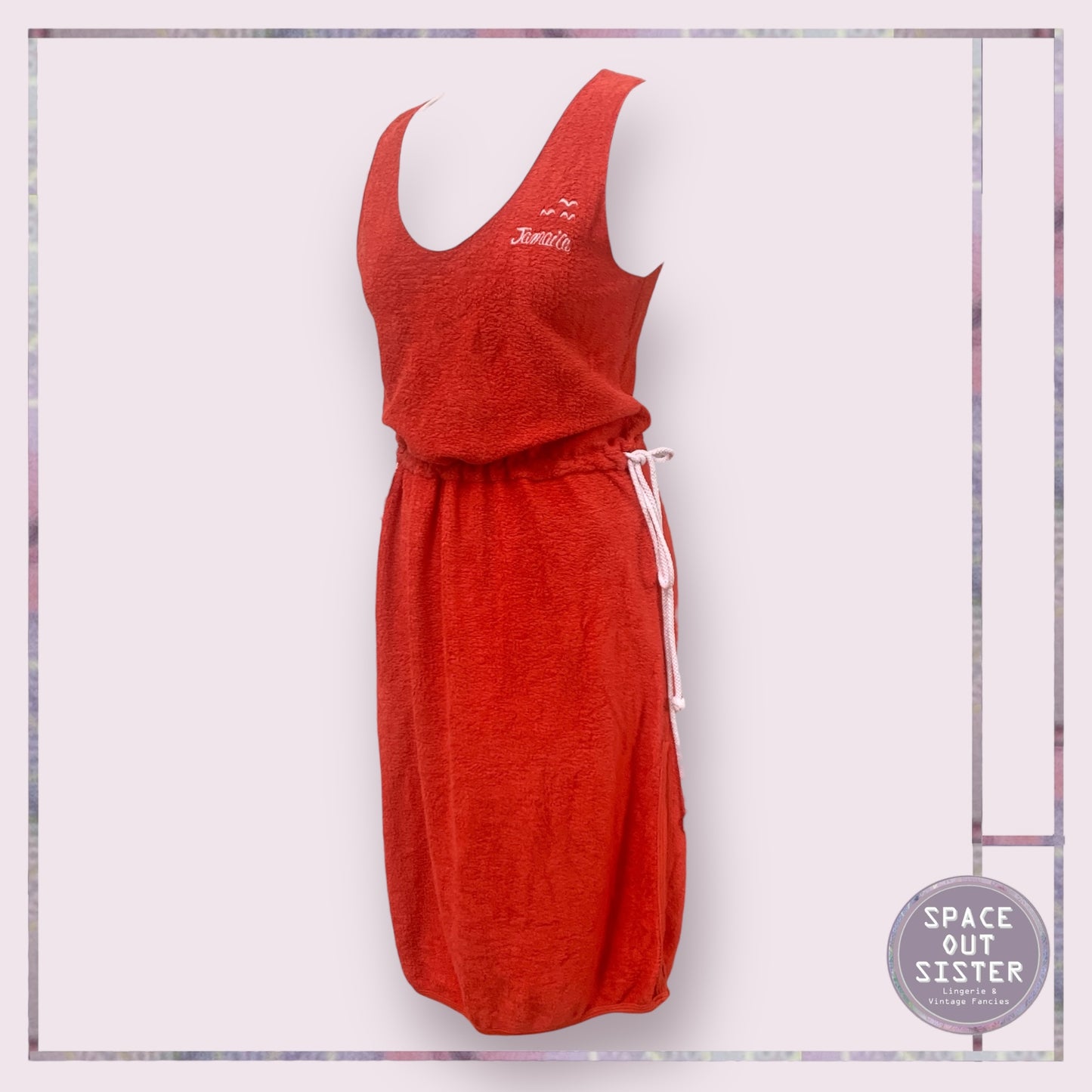 Vintage Jamaica Cotton Towelling Dress