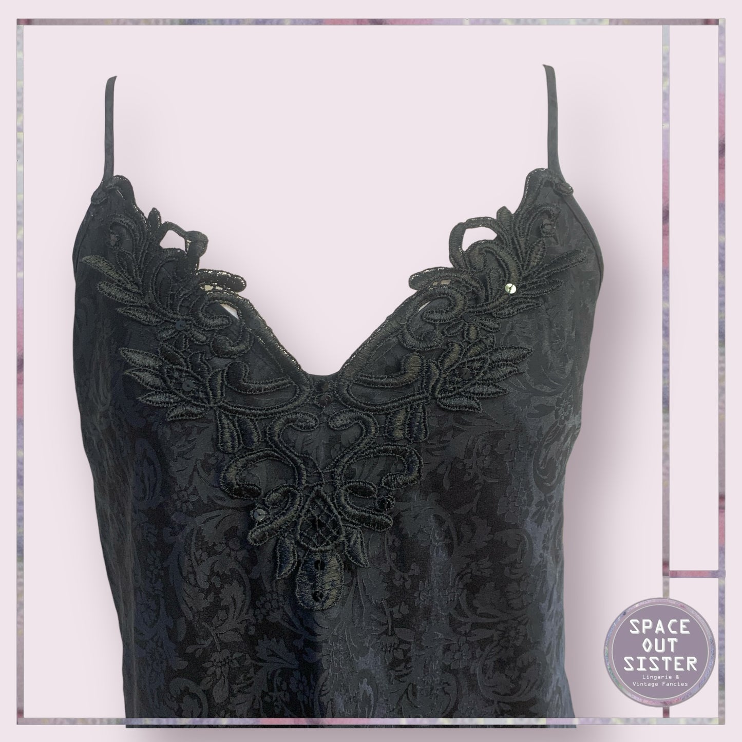 Vintage George Embossed Slip Dress