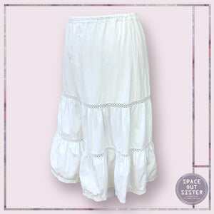 Vintage Two Tier Cotton Petticoat