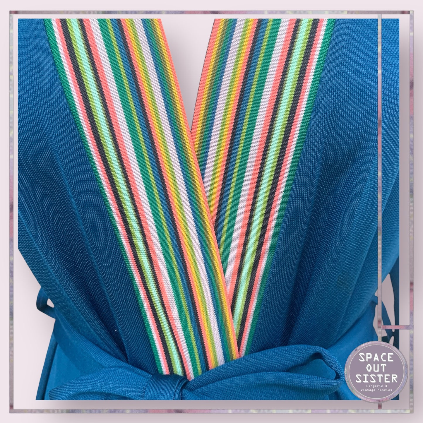 Vintage Navy Stripe Robe