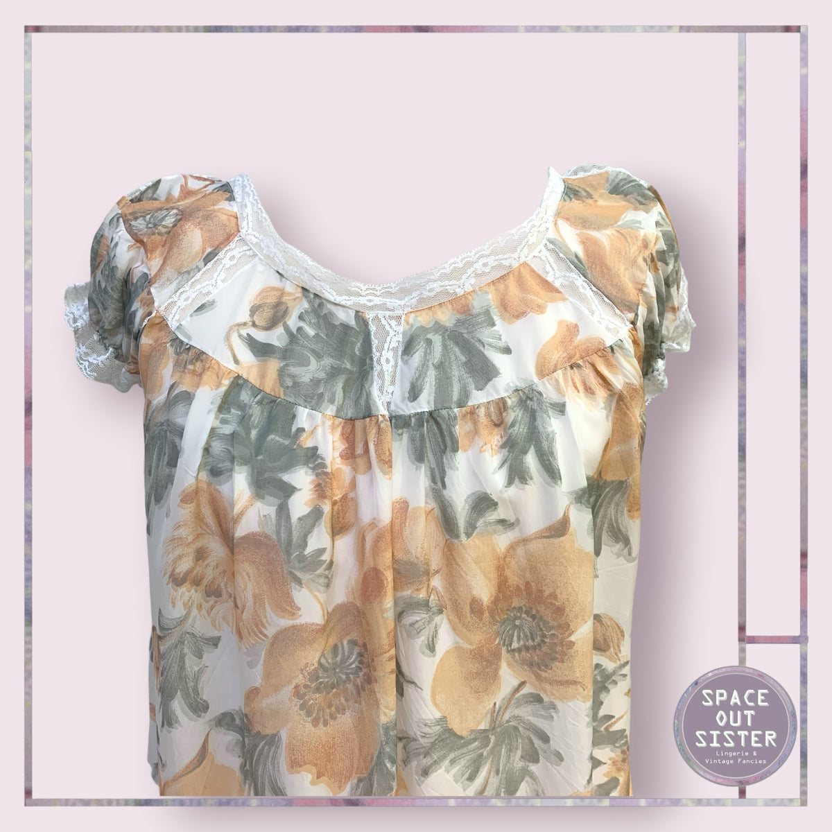 Vintage Autumn Bloom Nightdress