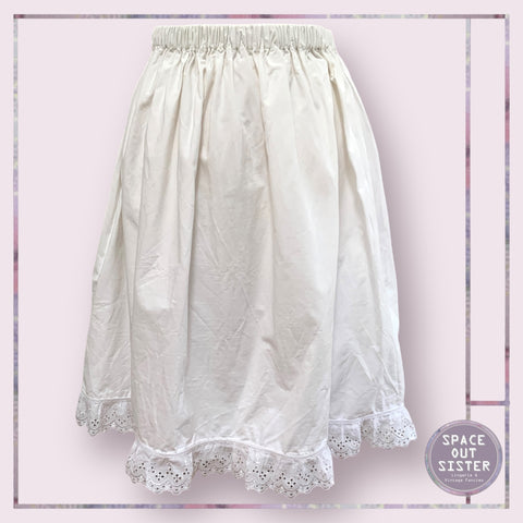 Vintage Cotton Lace Petticoat