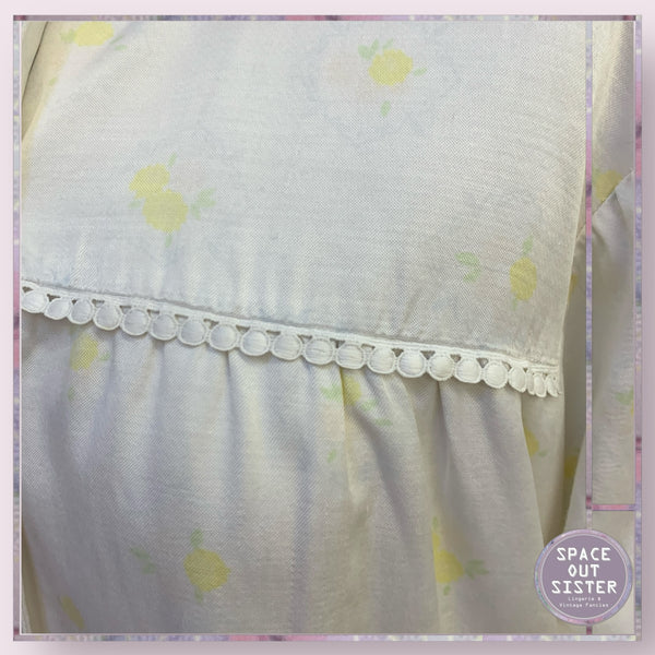 Vintage Lemon Rose Nightdress