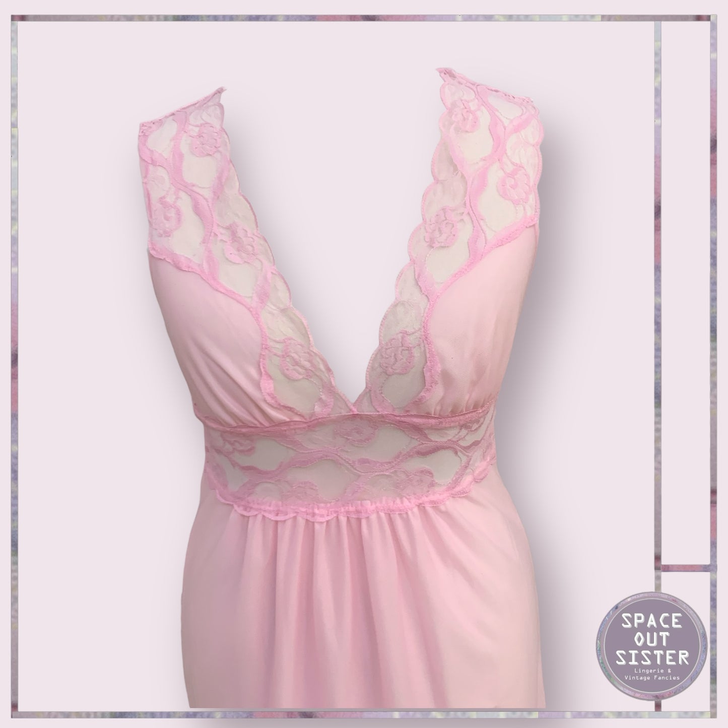 Vintage Full Length Tie Nightdress