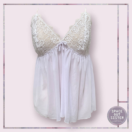 Guipure Lace White Nightdress