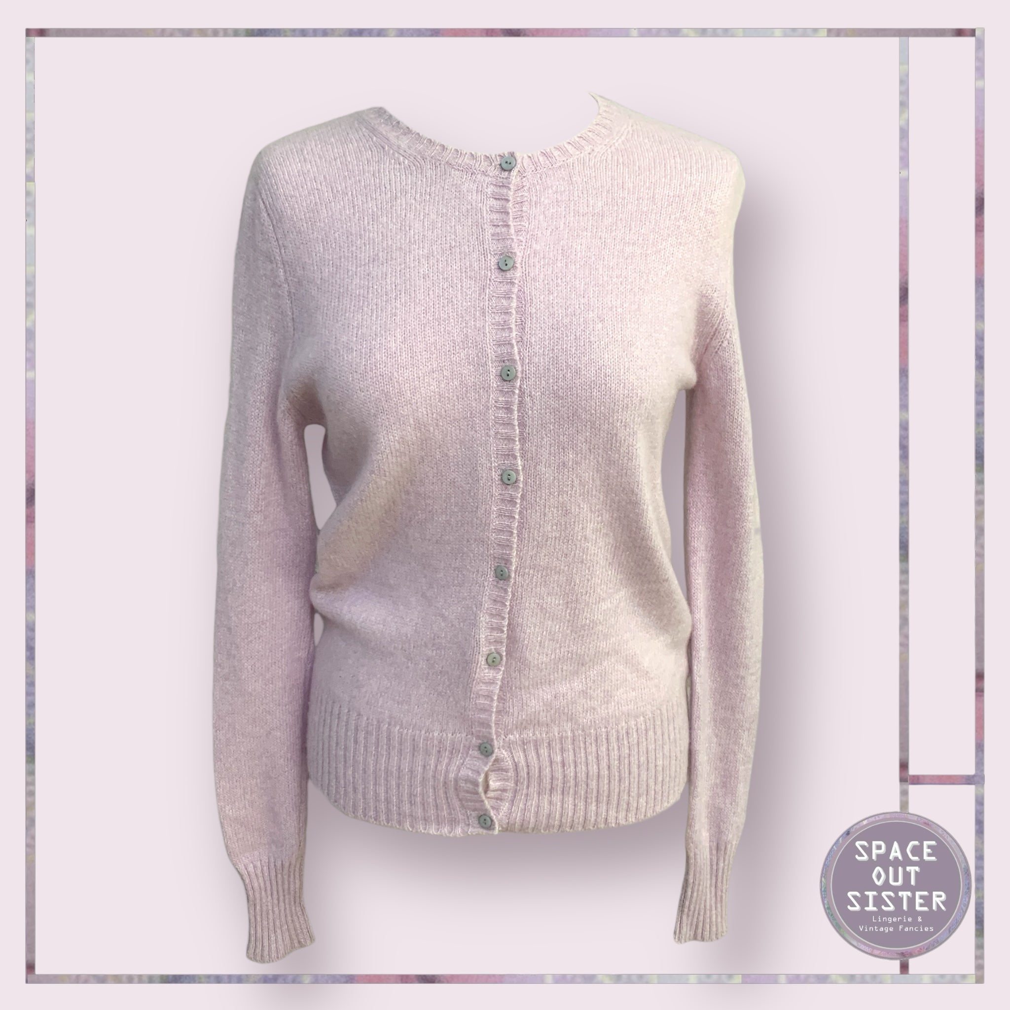 BNWT Cashmere Powder Pink Cardigan
