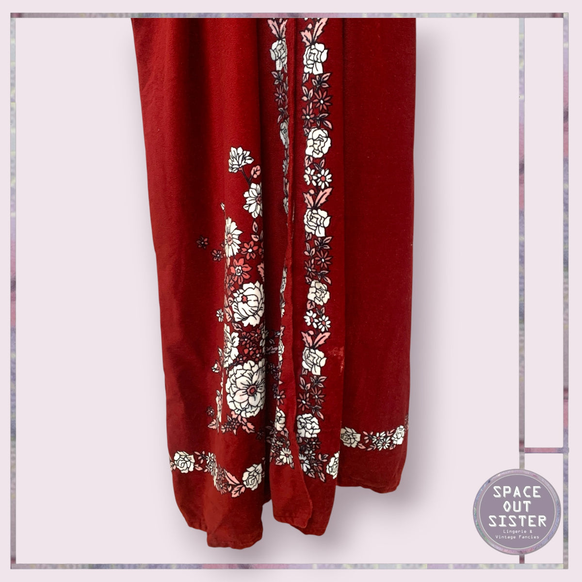 Vintage Cotton Cawo Claret Robe